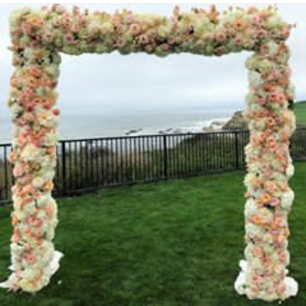 

spr 2m 40cm width wedding arch flower table runner centerpiece decorative artificial flowers wholesale