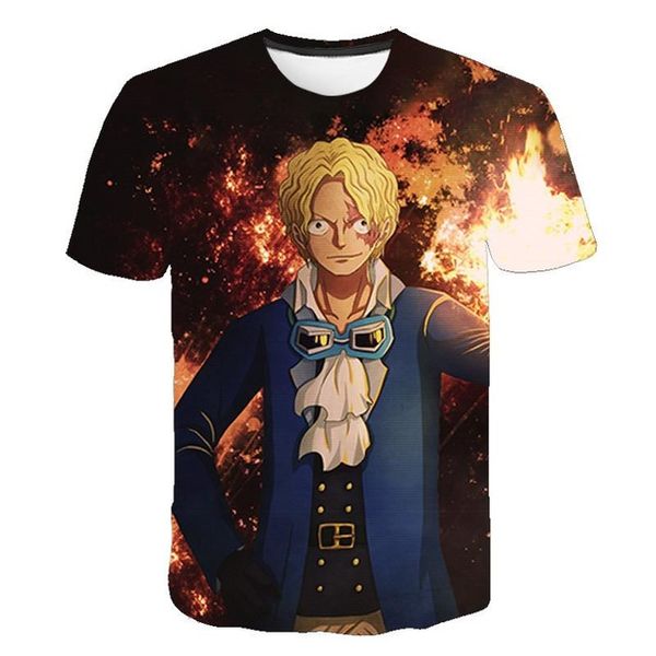 

one piece 3d japan anime men luffy printed 3d print shirts harajuku aesthetic aesthetic men clothing