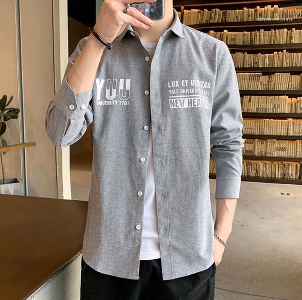 

collar designer fashion print clothing males casual handsome tshirts loose long sleeve mens tshirts mens stand, White;black