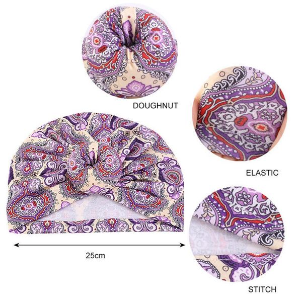 

new women tie turban hat bohemian style jersey turban african twist headwrap ladies hair accessories india hat