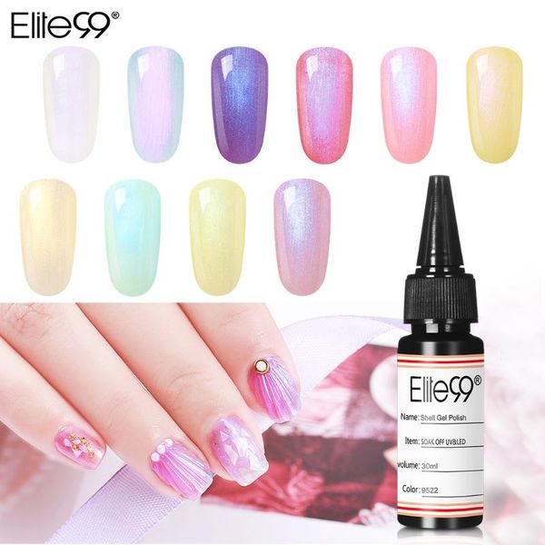 

nail gel elite99 30ml shell polish soak off art varnish cheese color semi permanant uv lacquer enamel gellak, Red;pink