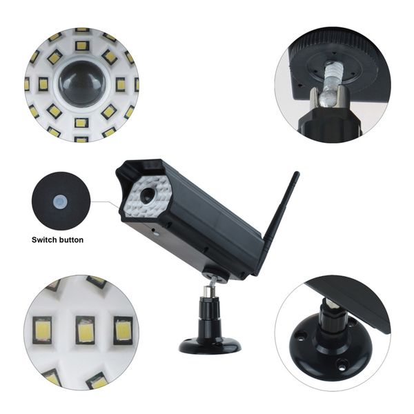 

solar lamp solar imitation monitor light outdoor led wall light outdoor security light night with motion sensor for garden