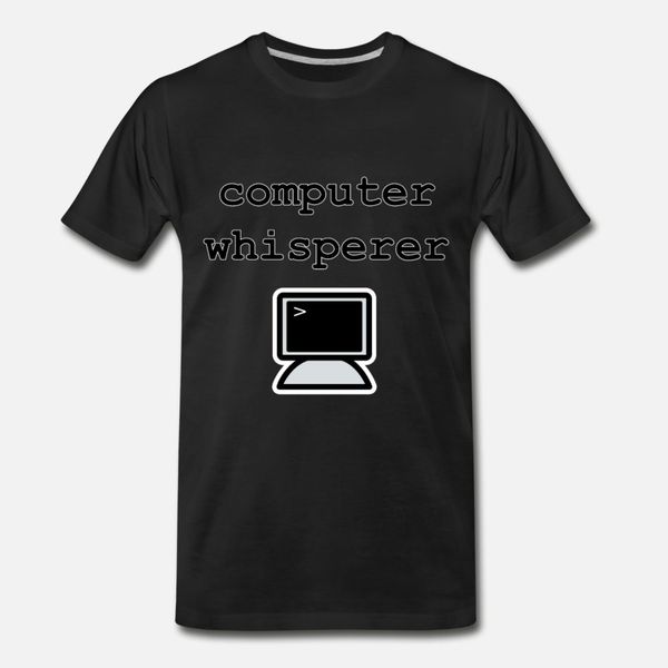 

computer whisperer programming geek t shirt men custom short sleeve crew neck gents cute casual summer letters shirt