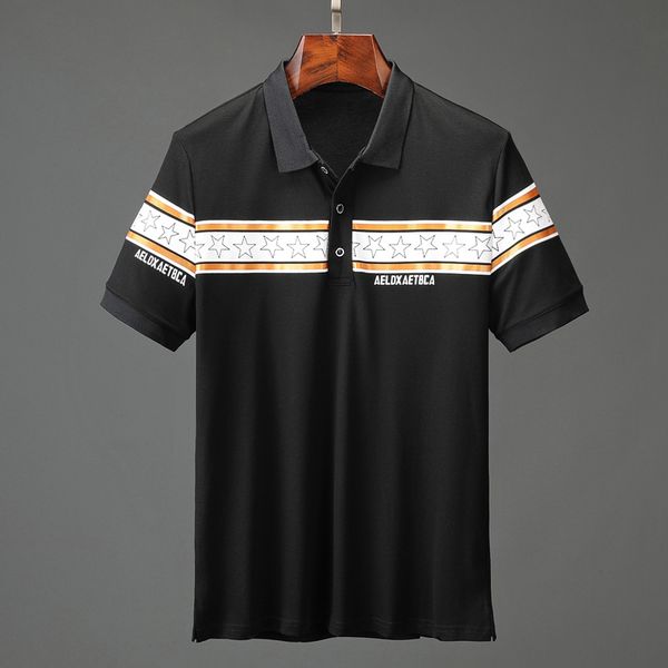 

fashion mens designers polos men luxurious t shirt embroidered medusa cotton polo shirt high street collar luxurious polos shirts, White;black