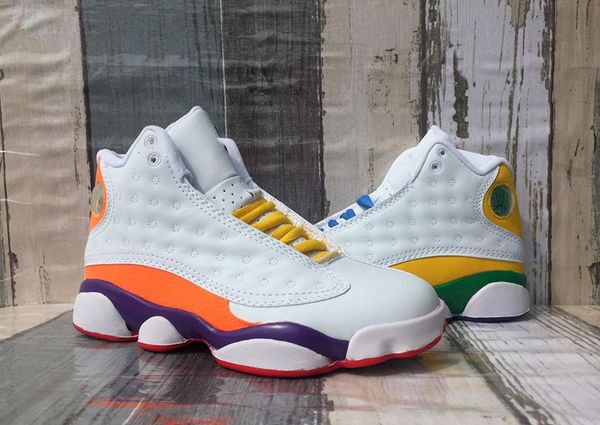

13 gs playground white black court purple total orange women designer sports sneaker 13s colorful women basketball shoes trainers