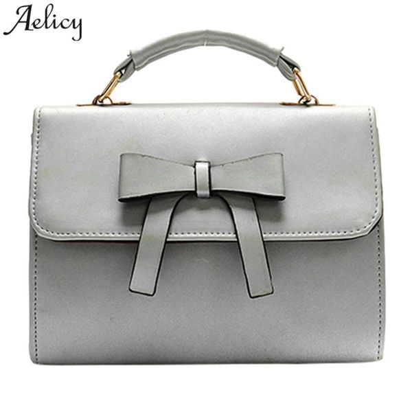 

aelicy 2020 горячие новая мода свет высокого качества женщины девушки сумка bowknot pure color сумки сумка на ремне