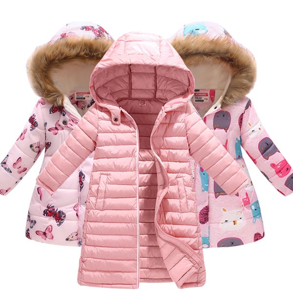 

2020 autumn and winter winter girls jackets warm coat clothes jacket children's jacket, Blue;gray
