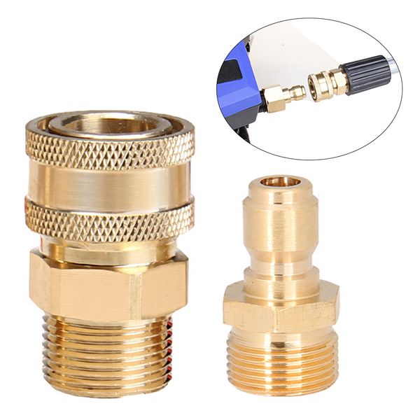 

2pcs adapter garden hose easy install coupler quick connector set high pressure