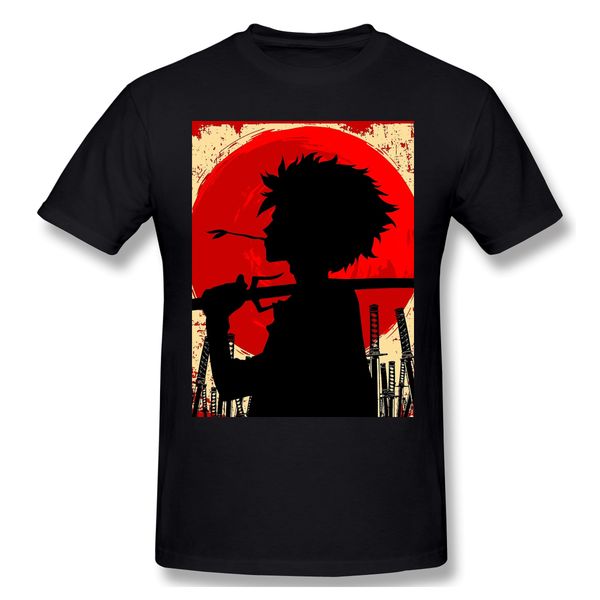 

samurai champloo мужские футболки топы юмористическая хлопок тис samurai sunset mugen футболки круглым воротом одежда свободная перевозка гр