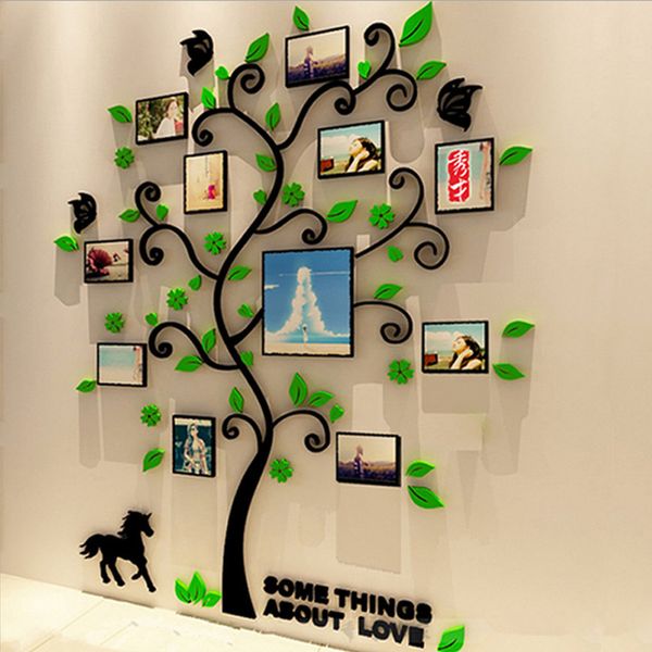 

стикер стены акриловые износостойкий 3d diy прочный photo frame дерево pattern
