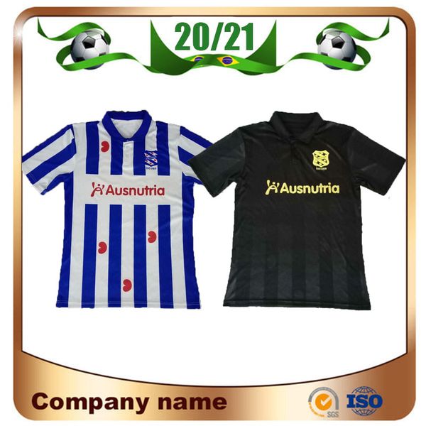 

20/21 херенвен sc трикотажные изделия футбола 2020 главная heerenveen sc camiseta де fútbol футбол рубашка вдали человека короткими рукавами, Black