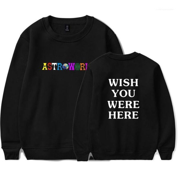

wish you were here tees clothing travisscotts spring men tshirt long sleeved astroworld letters, White;black