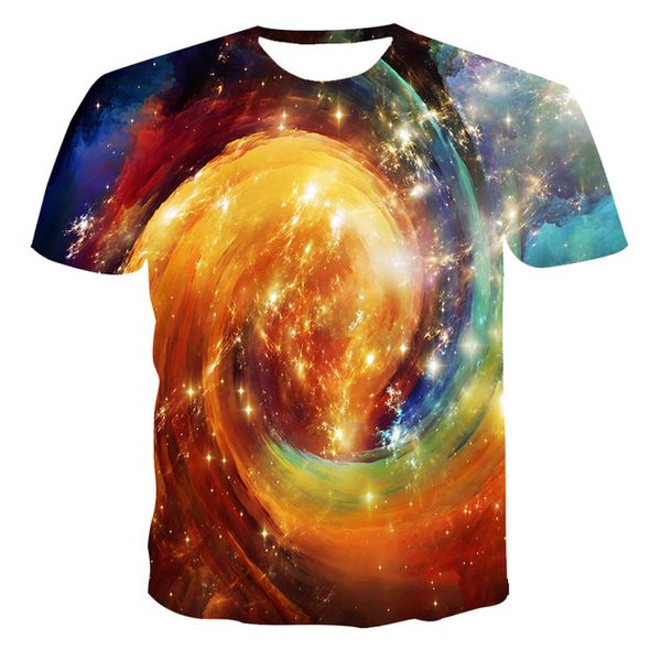 

summer men 3d landscape printing breathable splicing printing 3d print shirts kawaii harajuku funny men clothing