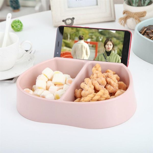 

with for box candy snack pink shaped phone 2 stand tray fruits compartments fruit nuts ladybird dried plate liszq home2001