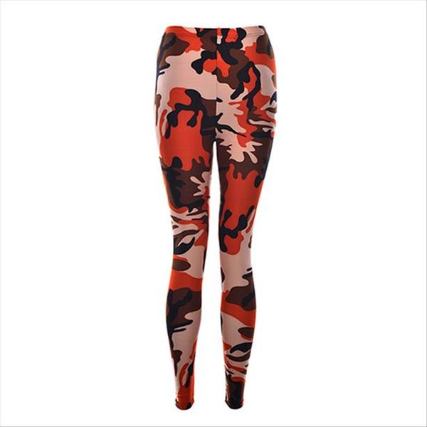 

fashionable women camouflage army green stretch leggings pants trouser graffiti slim for women gifts wholesale 3 color 1pcs, Black