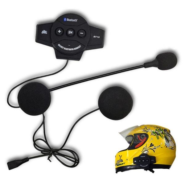 

bt-10 motor wireless bluetooth headset motorcycle helmet earphone headphone speaker intercom handsmusic headset