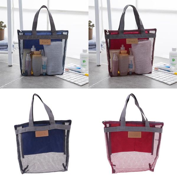 

2 шт mesh душ caddy портативный туалетных tote gym сумка для колледжа общежитие ванной