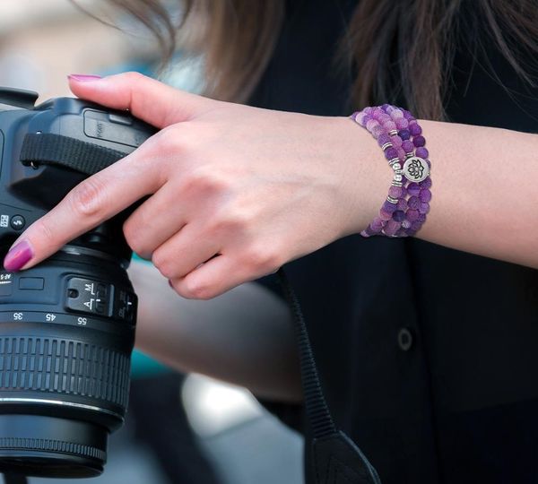 

wholesale women s bracelets men bead wrap bracelet necklace yoga charm bangles natural stone female jewelry pulseras002, Golden;silver