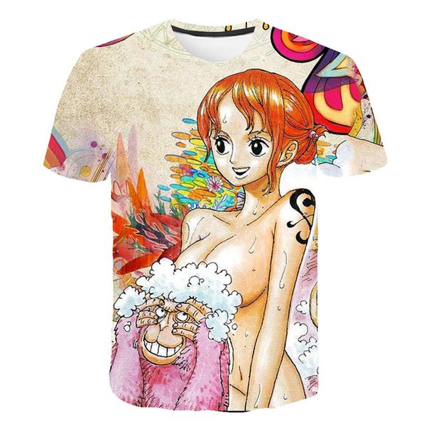 

sailing king straw hat luffy anime trend 3d print shirts anime hentai funny men clothing