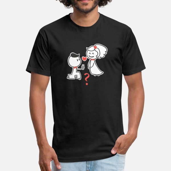

will you marry me t shirt men printing tee shirt s-xxxl fit cute comical summer style trend shirt