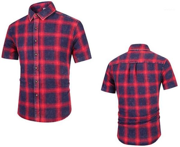 

neck mens summer teenager designer mens tees mens designer shirts fashon plaid printed short sleeve lapel, White;black