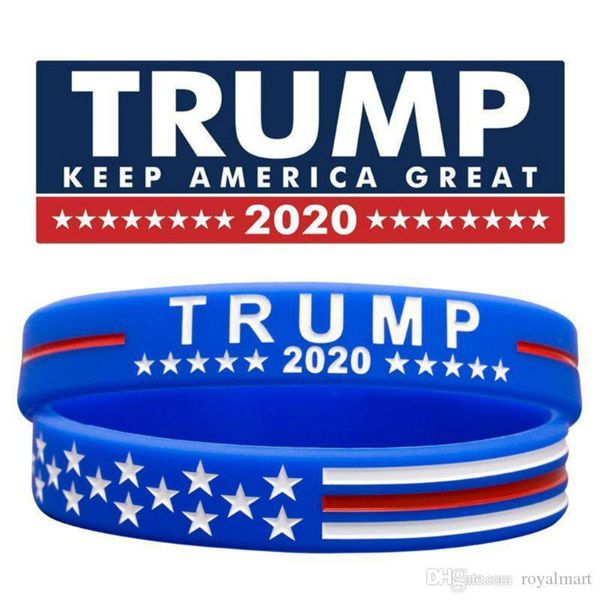 

dhl free ship donald trump 2020 силиконовый браслет keep america great wristband генерал сша выборы bangle soft спорт диапазона fy6063