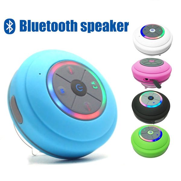 

led waterproof bluetooth speaker wireless bathroom car mobile phone speaker support hands-data card