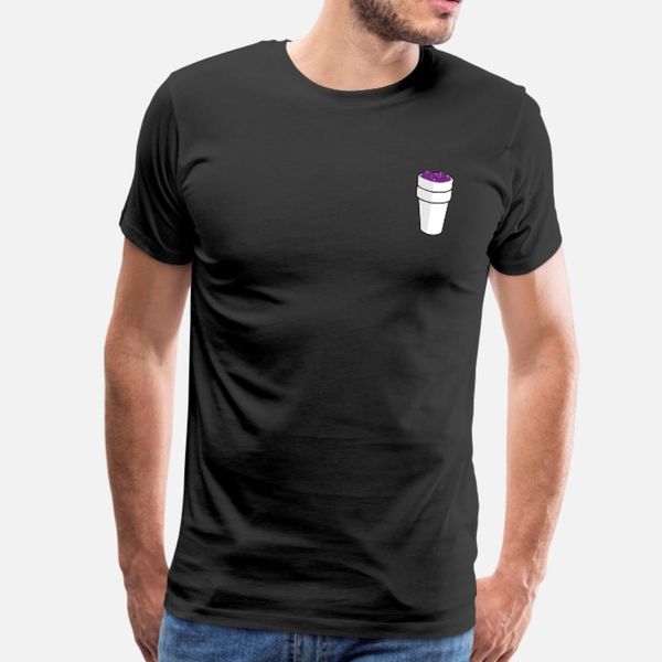 

cup of lean t shirt men customized 100% cotton s-xxxl slim anti-wrinkle casual summer novelty shirt