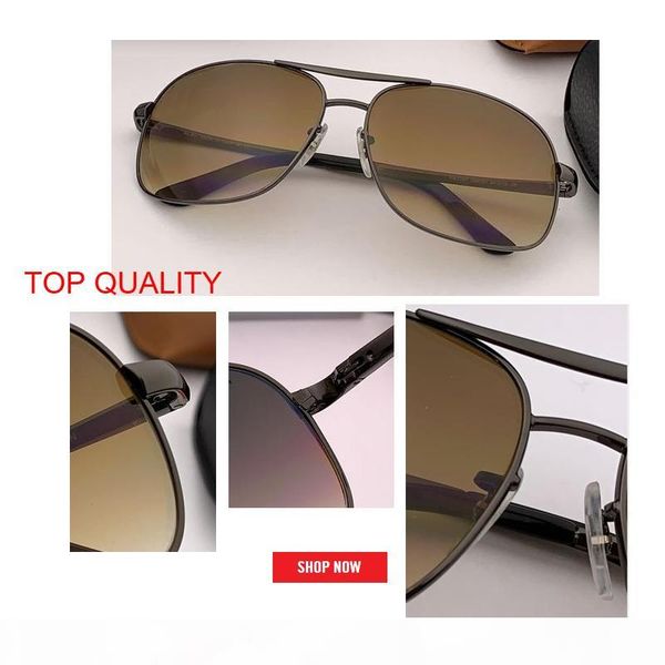 

2019 factory new women metal big lens sunglasses men retro rd3387 sun glasses female g15 brown uv400 vintage oversized shield shades gafas, White;black