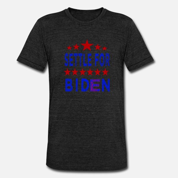 

settle for biden 2020 campaign shirt t shirt men print cotton s-xxxl outfit graphic comfortable summer style letter shirt