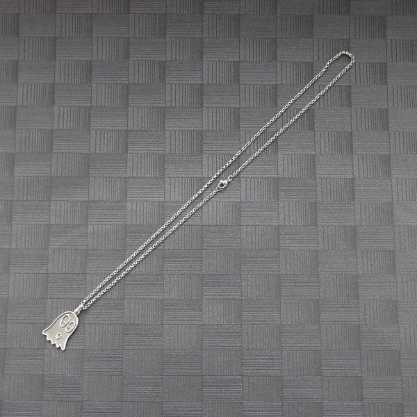 

925 sterling ancient silver necklace women men silver halloween jewelry long chain