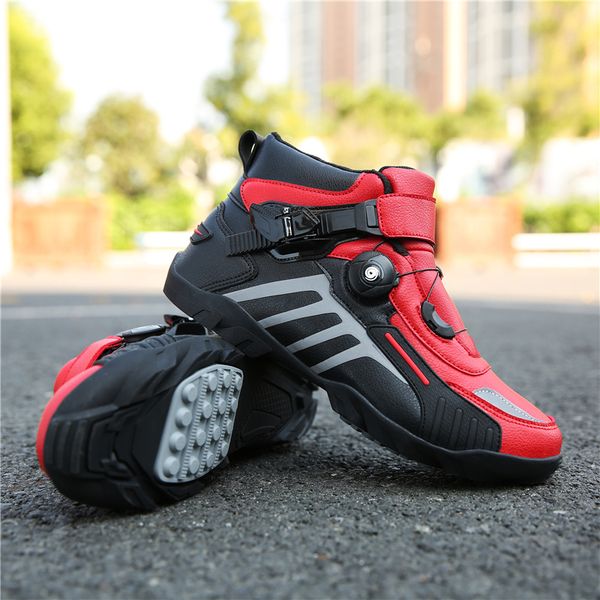 

motorcycle shoes moto motorbike ankle anti-skip motocross racing boots cycling bike shoes