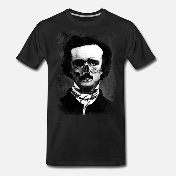 

edgar poe тенниска мужчин печать 100% хлопок o шея pattern известный дышащий летний стиль outfit рубашку