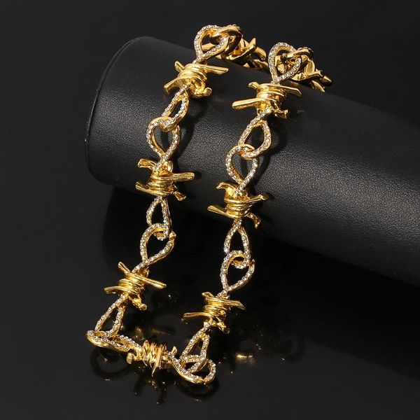 

punk hip hop style chain thorns necklaces harajuku streetwear flame choker necklace women men collar jewelry accessories, Silver