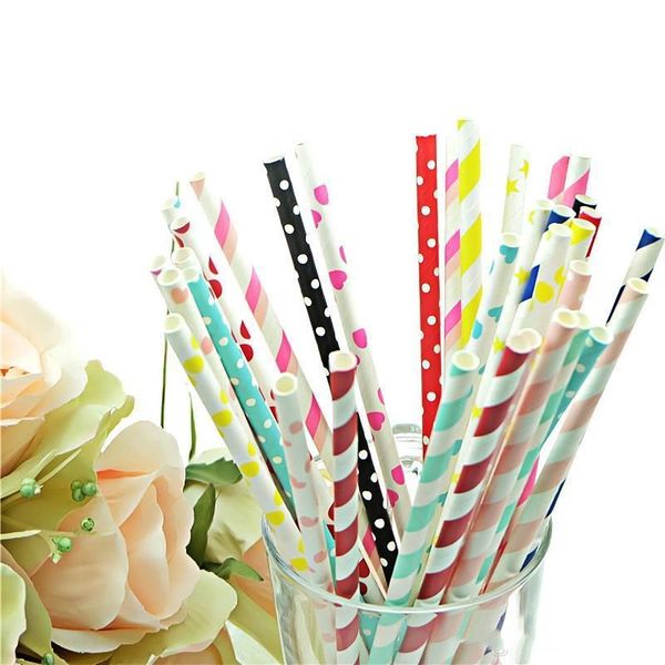 

drinking shipping star multi straws drink wholesale straws eco-friendly pattern paper color strip paper colorful drink loveshop01 wpmi
