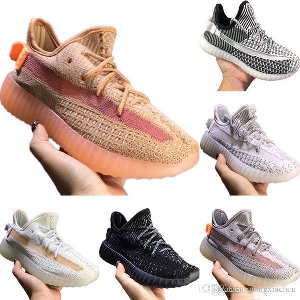 

2019 new primeknit kids breathable running shoes boys girls breath and static refective foam kids sports shoes, Black