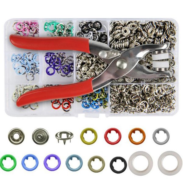 

snaps craft 200 sets buckle metal ring prong snap fasteners repairing pliers