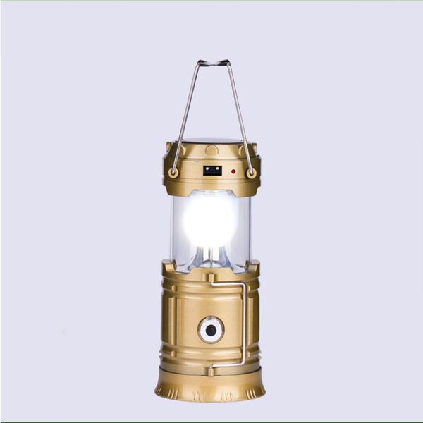 

collapsible solar portable camping lantern rechargeable tent handy light lamp for hiking emergencies