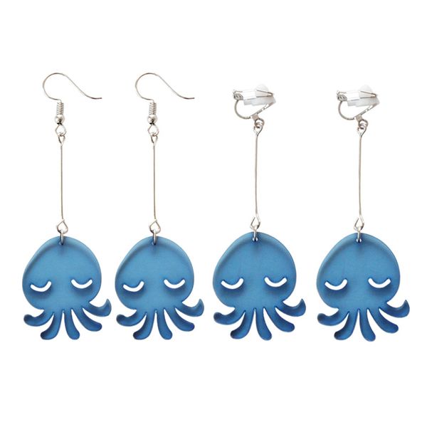 

dangle & chandelier individuality transparent acrylic alloy ocs women fashion earrings ear clip cute romantic style earring jewelry 2021, Silver