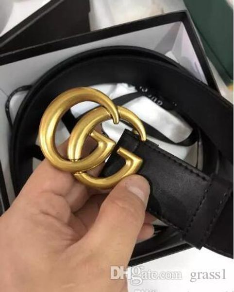 

2020 selling new mens womens black belt genuine leather business belts pure color belt snake pattern buckle belt for gift, Black;brown