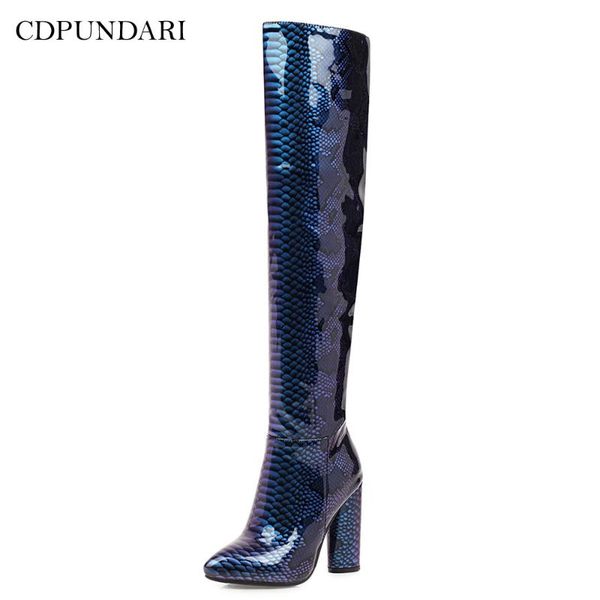 

2020 high heels over the knee boots women thigh high boots ladies winter shoes woman, Black