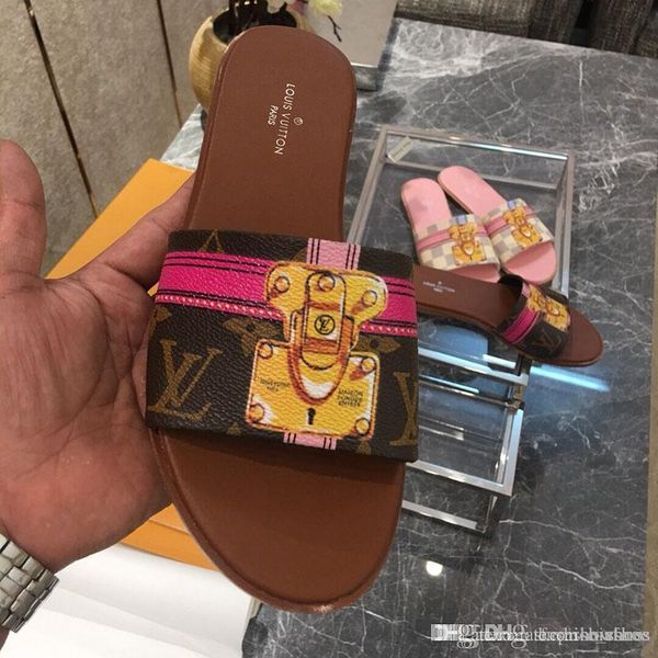 

ladies fashion sandals 2020 new fashion luxury ladies slippers summer digital printing pattern casual shoes jelly lock flats, Black