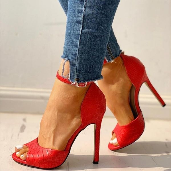 

dress shoes womens pumps fashion 2021 summer exquisite open toe ladies female increased stiletto super high heel sandals, Black