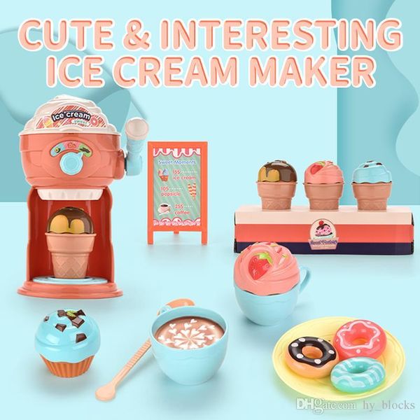 

смешной ice cream maker притворитесь play toy diy кухня машина разведки мультфильм дети игрушки cute ролевая игра для девочек подарки