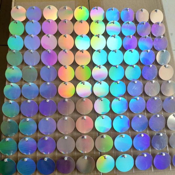 

50pcs 30cm*30cm transparent colorless background board with pet sequins for wedding backdrops plate 3d sequin wall panels