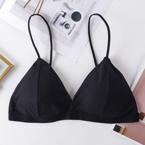 

bras for women deep v seamless soft lingerie thin strap wireless push up bra backless comfort underwear bralette underwears, White;black