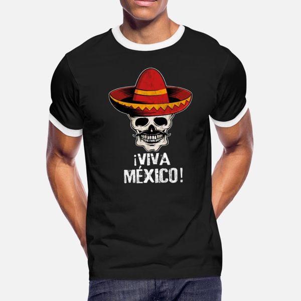

mexican mariachi skull latin america gangster t shirt men customize tee shirt crew neck interesting comical summer style shirt