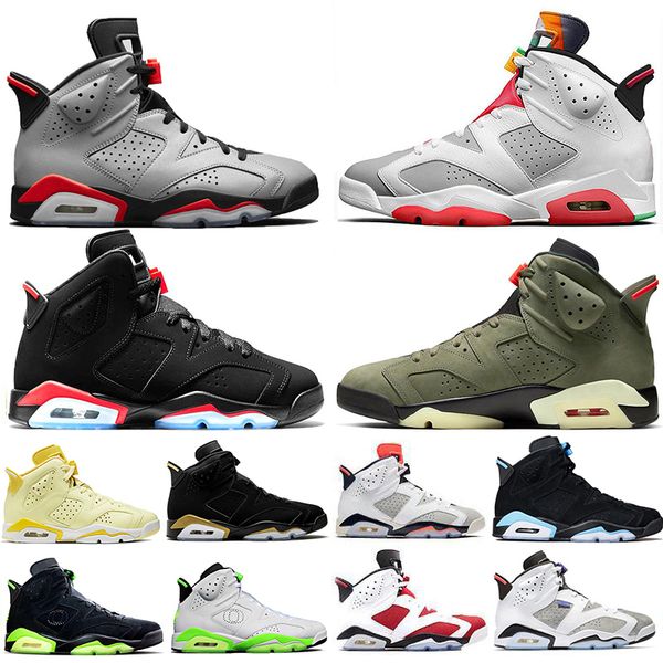 

new classic hare floral dmp travis scotts medium olive 6 6s men basketball shoes carmine flint unc reflective bugs bunny trainers sneakers, White;red