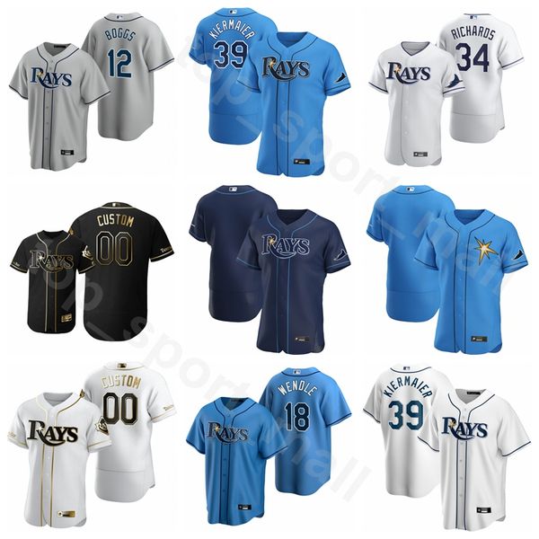 

человек женщина дети 2020 бейсбол 39 кевин киермаьер джерси 11 хантер ренфро 2 yandy диас yoshitomo tsutsugo хосе мартинес flexbase охладить, Blue;black