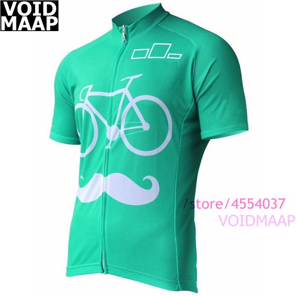 

bicycle mustache cycling jersey 2020 men summer bike beard retro cycle clothing black sport shirt black red green